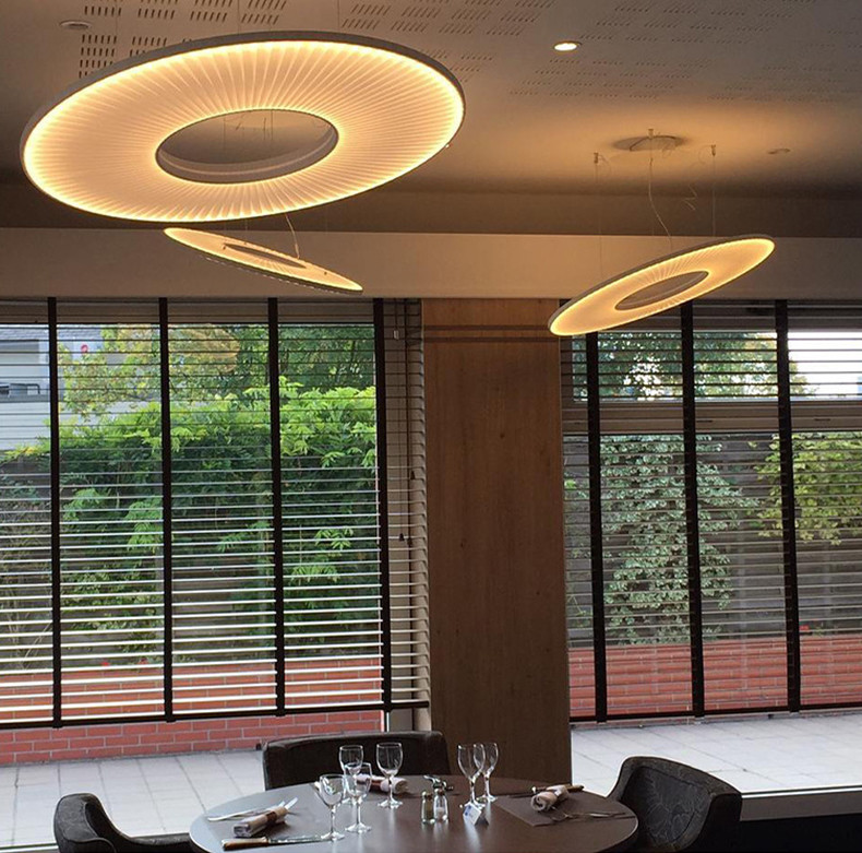 Modern Fabric Pendant Light Designer Iris Pendant Lamp For Living Room Hotel Lobby Chandelier(WH-AP-538)