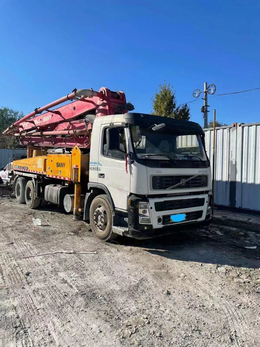 2013 37m Sy Concrete Pump on MB Truck Concrete Boom Pump Used Heavy Equipment