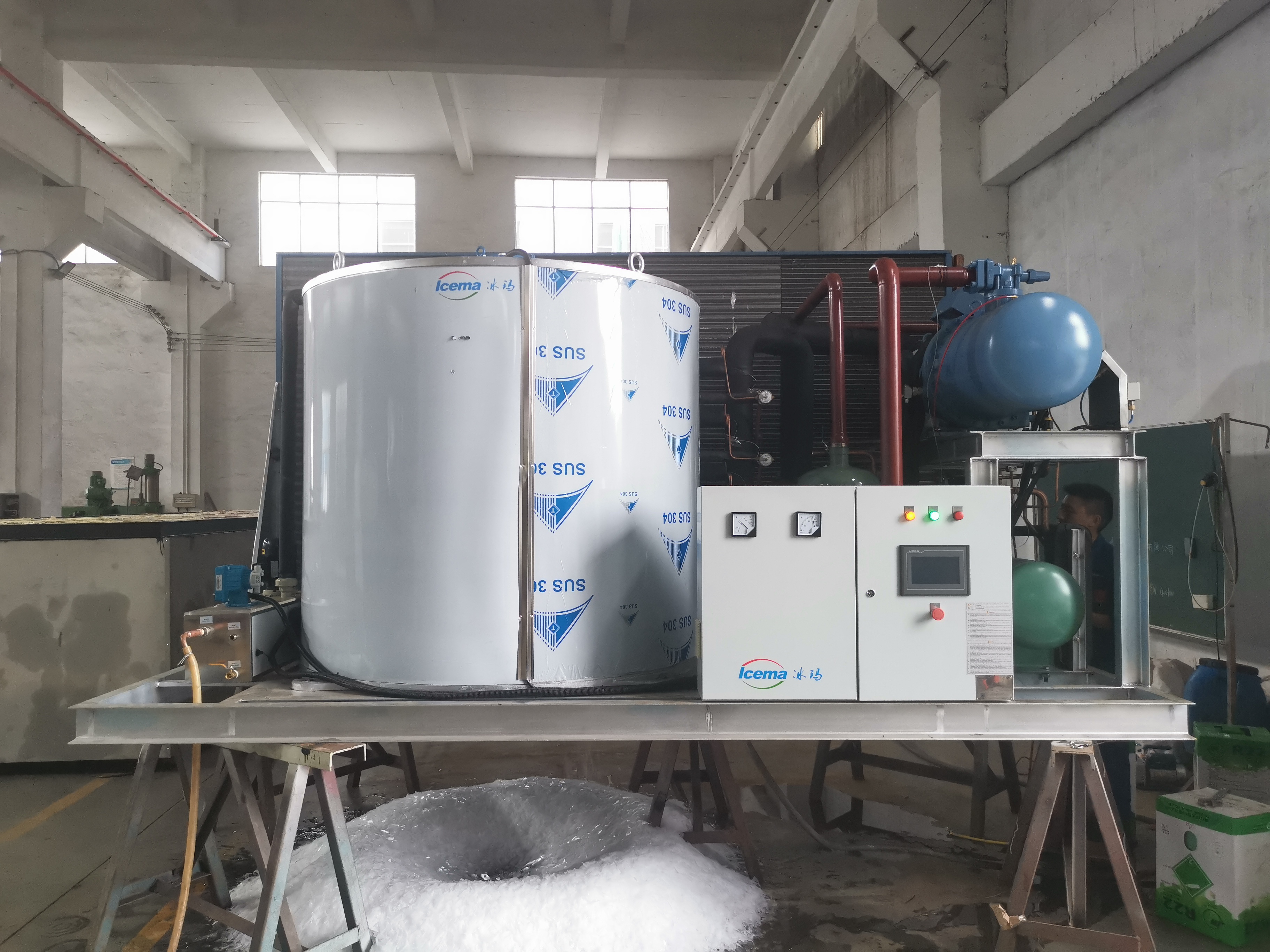 5T 8T 10T Freshwater Flake Ice Machine 15T 20T 25T 30T Industrial Flake Ice Machines