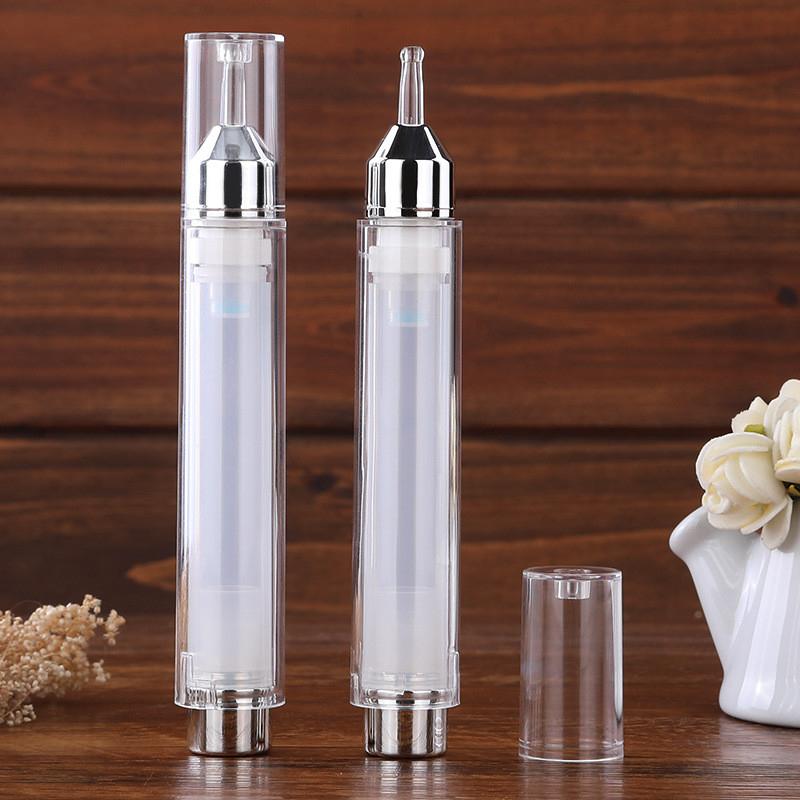 Prefilled Syringe Lip Eye Lift Acrylic Airless Bottle 10ML UV Plating