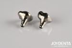 Silver Dental Implant Abutments Customizable Diameter Height CAD CAM Technology
