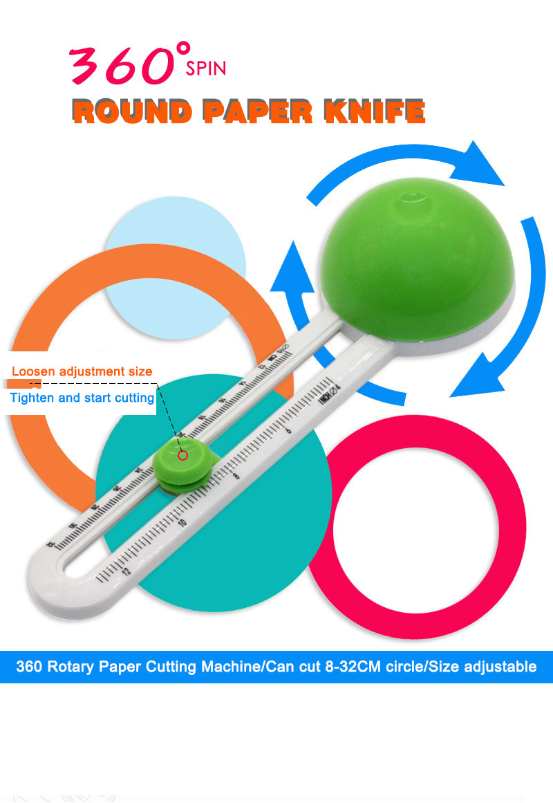 Mini Round Paper Circle Cutter for Cardstocks 2022 Upgraded Version 75g Metal ABS