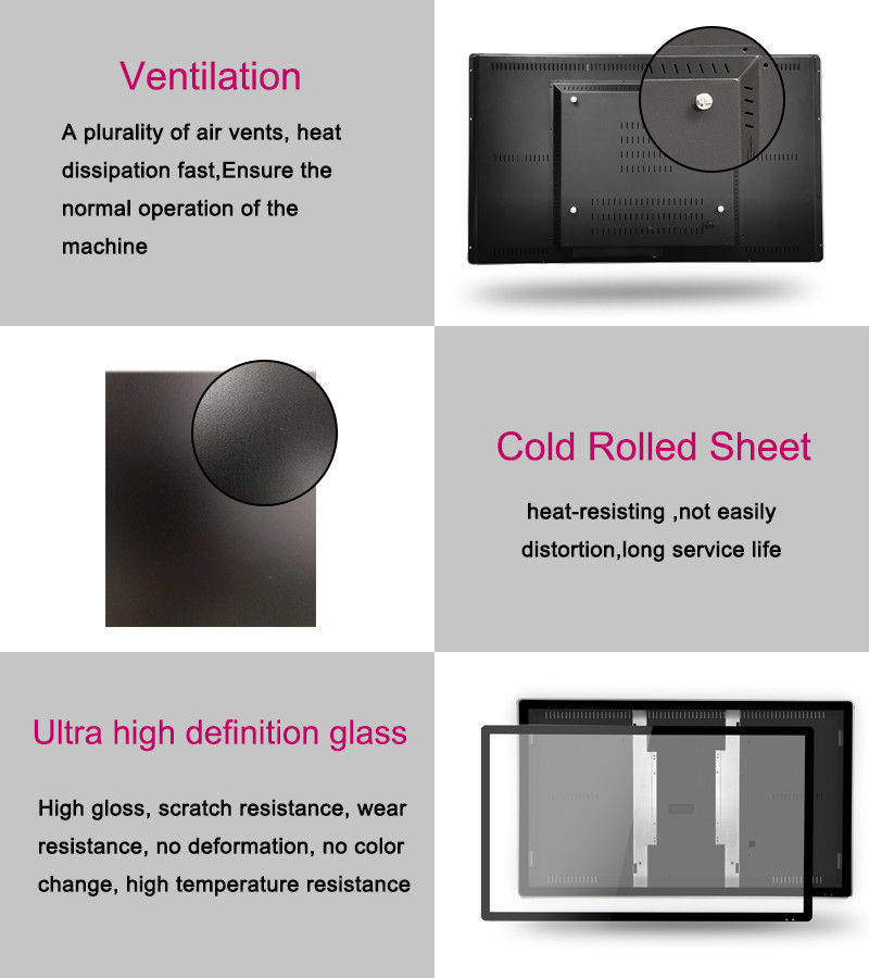 High Difinition Glass CE 86 Inch Digital Signage Case For Display