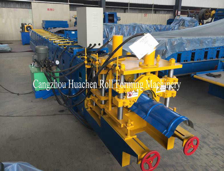 Customized Automatic Ridge Cap Roll Forming Machine 5.5Kw Main Motor Power