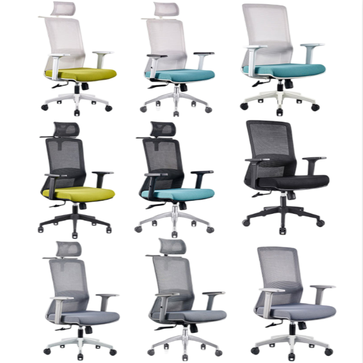 Mesh Back and PU Padded Seat Office Chair for Fashion Office by Mike-H