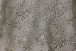 Flower Pattern Guipure Lace White , White Chantilly Lace Fabric