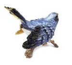Hot sell bird trinket box alloy animal bird trinket box bird metal trinket box
