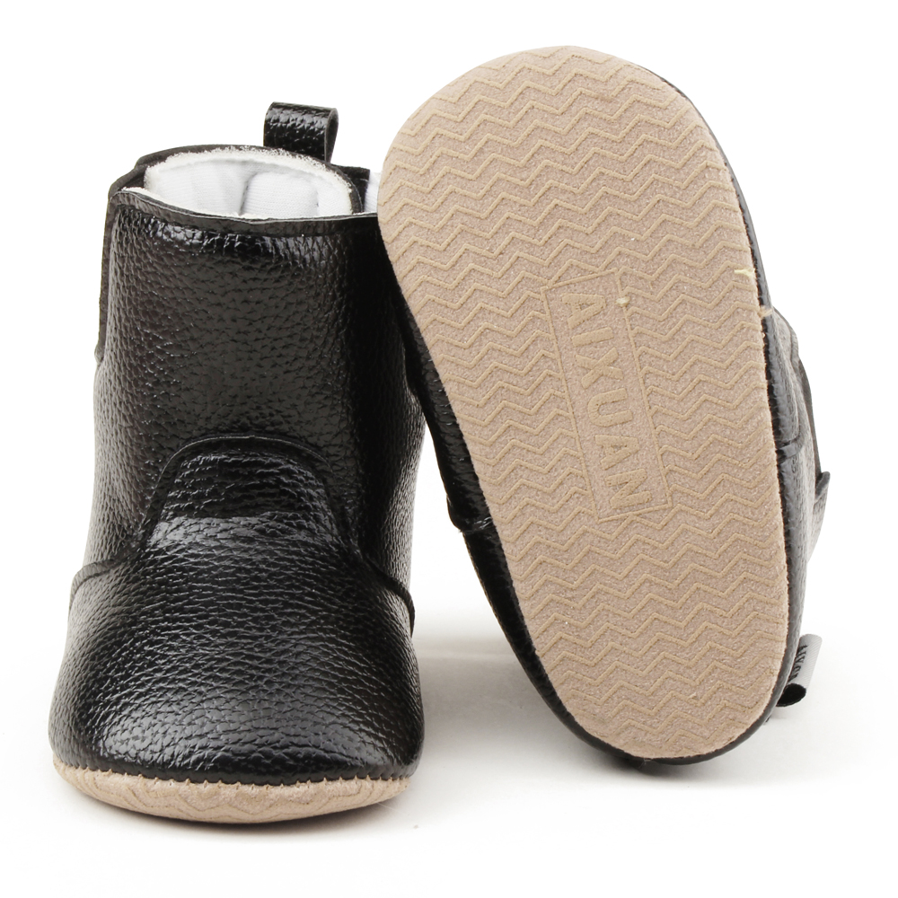 New fashion PU Leather Winter snow warm 0-2 years boy and girl Outdoor walking shoes baby booties