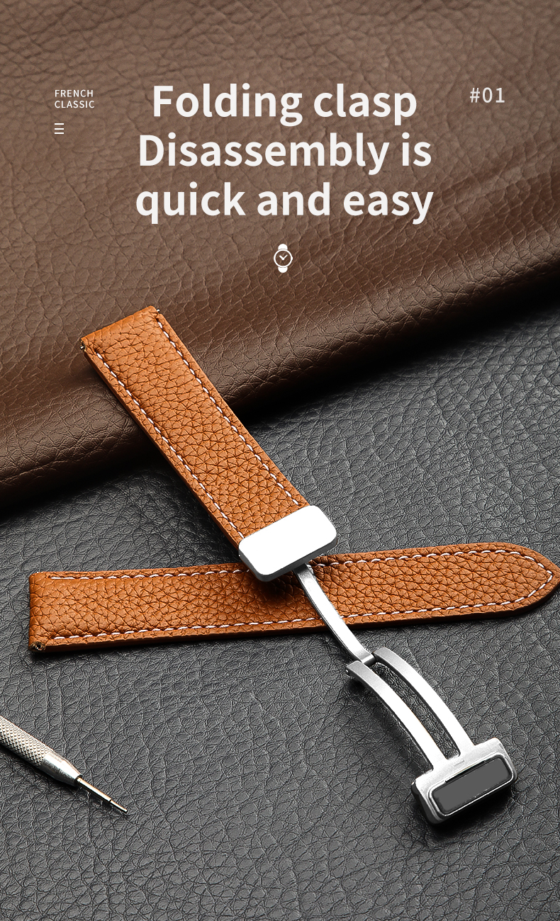 9 Colors Metal Folding Magnetic Buckle Watch Strap for Samsung Watch Series
