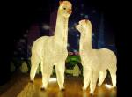 LED simulation alpaca lamp outdoor landscape outdoor waterproof FRP animal lamp