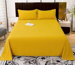 Quality All Season Plain 100% Cotton Flat Sheets King Size Single Cotton Fitted Sheet Hypoallergenic wholesale