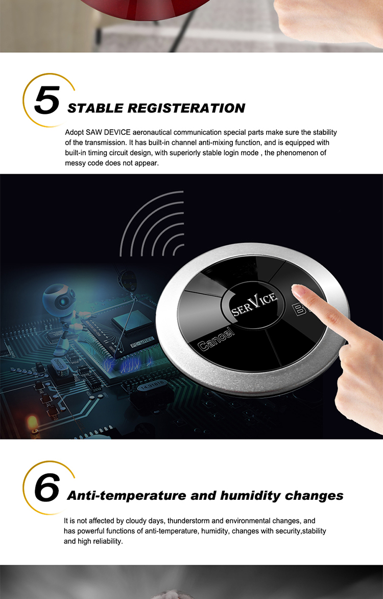 wireless call button with nice look base