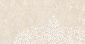 Quality Cream Beige Marble Glazed Porcelain Tile Heat Insulation Antibacteria wholesale