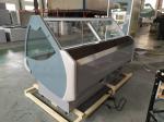 Fan Cooling Deli Display Fridge Front Lift Up Curved Glass Door With CE