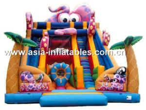 Quality Outdoor Inflatable Slide In Octopus Style For Children Sports Games wholesale