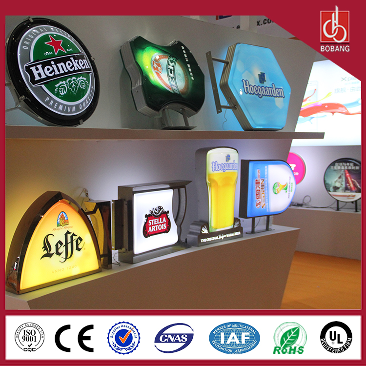 Wall Mounted LED Frame acrylic light box on Building