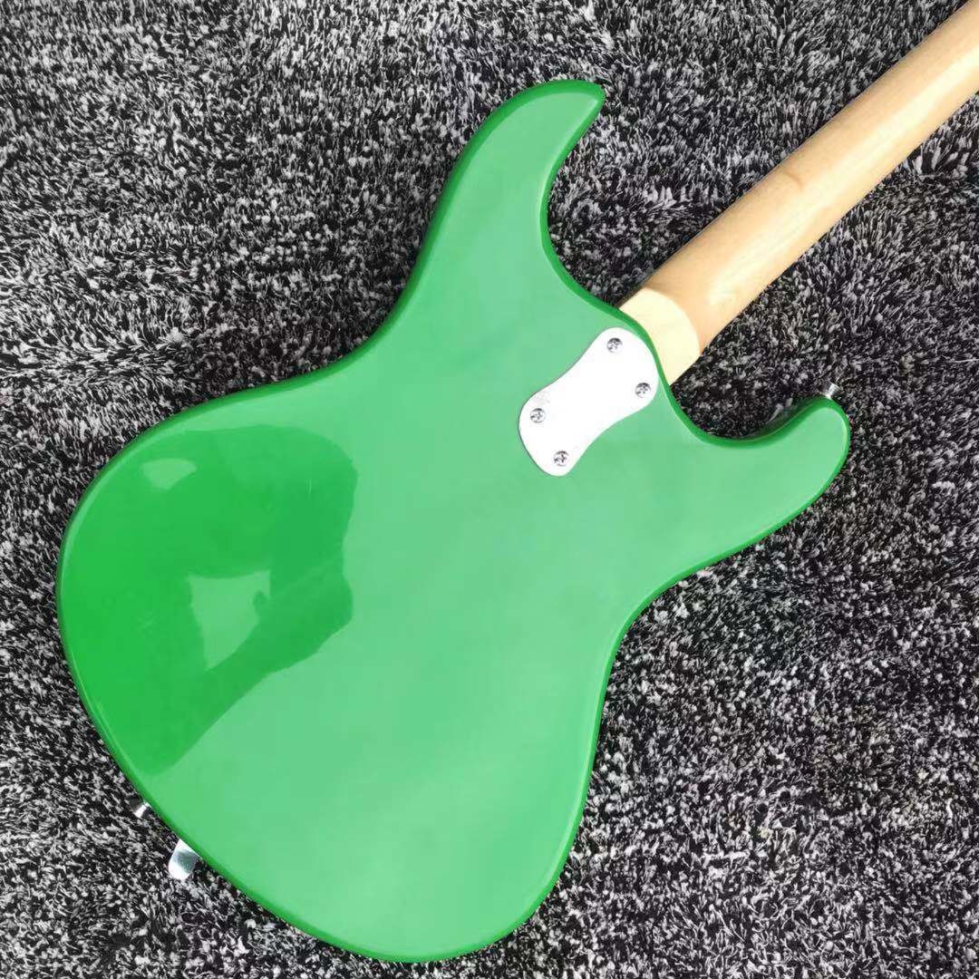 Custom Mosrite Style Electric Guitar with Tremolo in Green