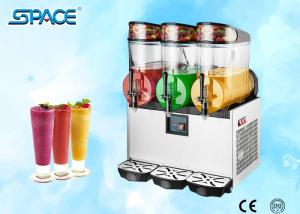 Quality Commercial Grade Slush Machine , Frozen Drink Maker Machine 3x12L Output wholesale