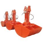 New design 10-15 ton excavator attachment ZX120 PC130 CAT315 clamshell bucket