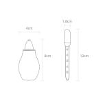 Customized Colors Soft Infant Nasal Aspirator Babies Newborn Nose Cleaner
