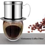 Stainless Steel Coffee Drip Brewer Reusable Phin Infuser Strainer Pot