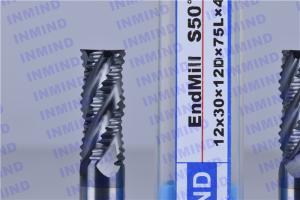 Quality 4 Flute 12mm / 10mm Roughing End Mills Cutting Tools For Milling Operation wholesale