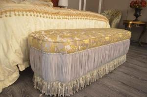 Quality Hot Sale Luxury Furniture Antique Armed Bed Stool TE-010 wholesale