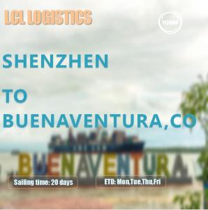 Quality DDP CIF Ocean Lcl Shipping Agent From Shenzhen To Buenaventura Colombia wholesale