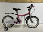 Pink 1 Speed Hard Carbon Steel Frame Childrens Training Wheel Bikes For Little