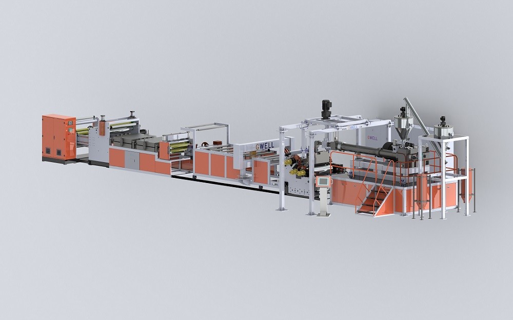 High capacity Twin Screw PET Plastic Sheet Production Line High Torque High Output 800-1500kg/h