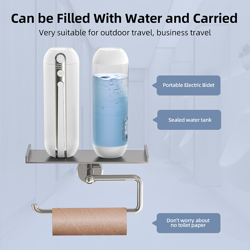Compact Handheld Electric Bidet Sprayer with 200ML Capacity and 3.7V Battery