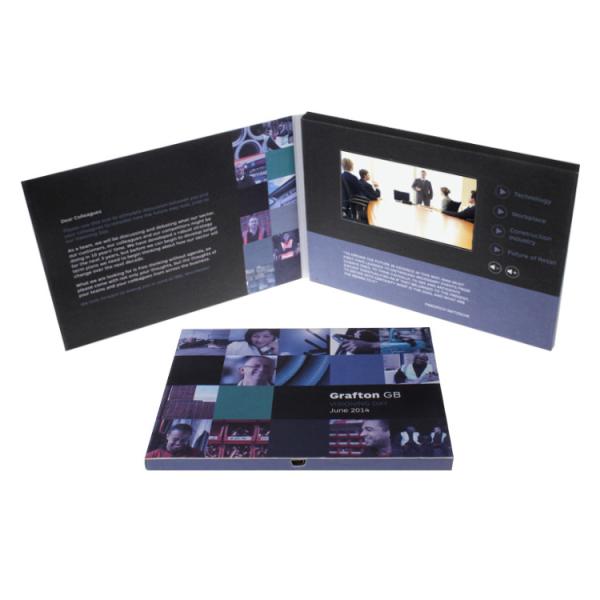 Cheap 128MB Memory LCD Promotional Video Card With Rechargeable Battery for sale