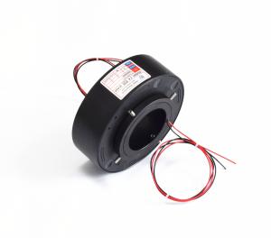 Quality 50mm ID Miniature Through Bore Slip Ring 300rpm Rotation For Motion Simulator wholesale