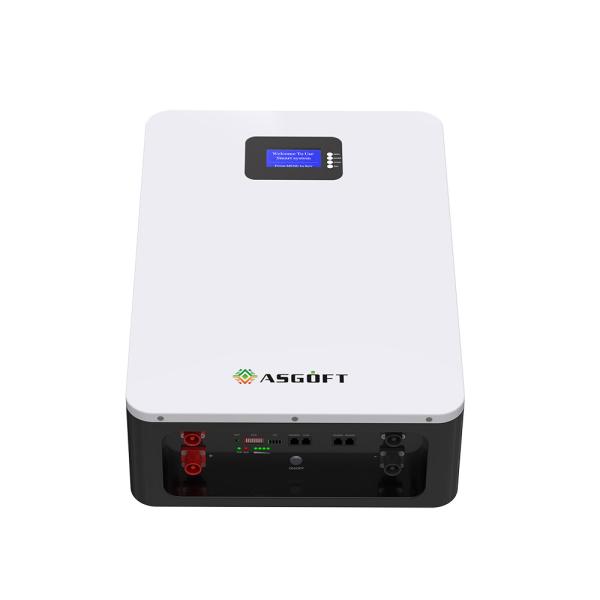 Asgoft Solar System Battery 20kw 5Kw Power Lithium Wall Mounted 48v 100ah 200ah