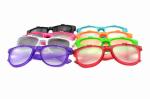Green Frame Plastic Diffraction Glasses , Flip Up Fireworks Glasses