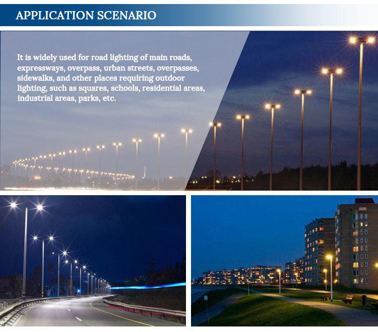 Energy Saving Led Street Lights Night 150Watt LED Street Lamp For Parking Garages