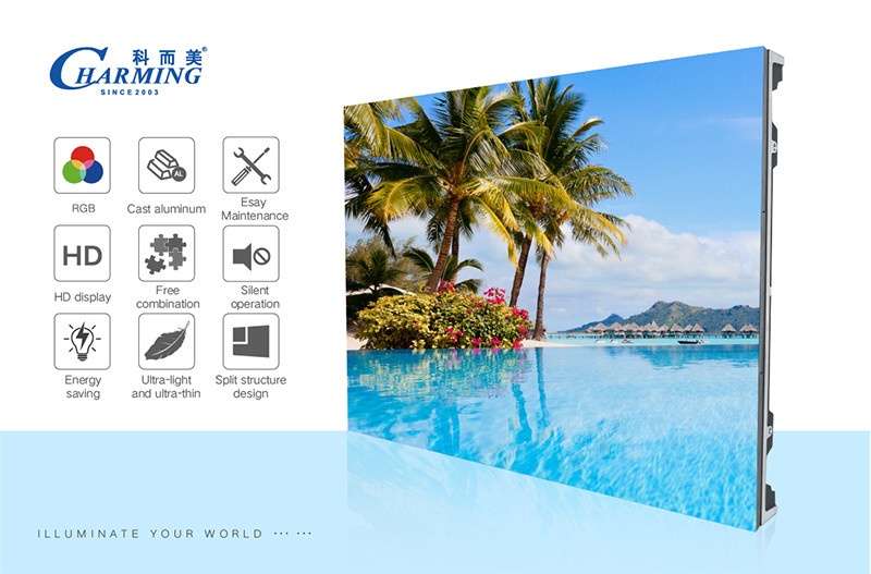 256x192 Indoor Fixed LED Display Screen Anti Collision Multiscene