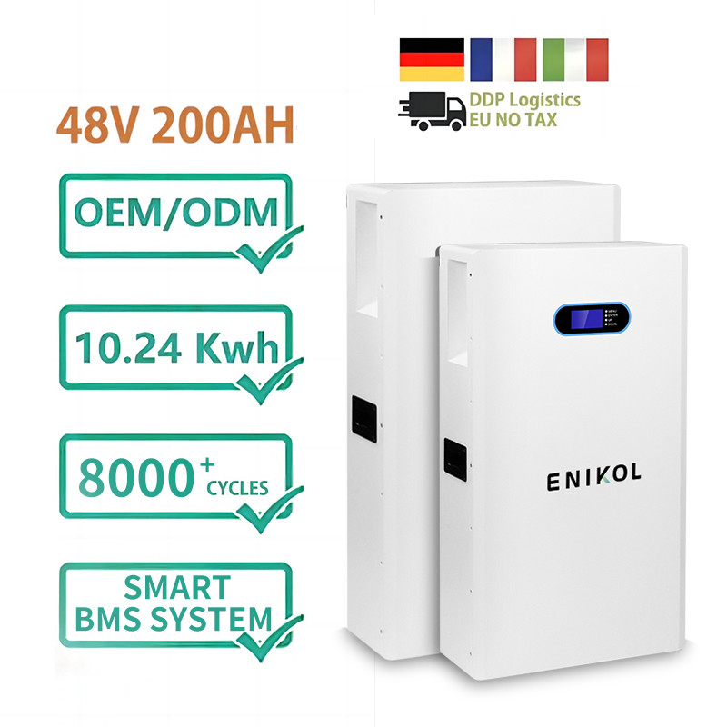 Floor Standing 48V Solar Battery 51.2V 200ah Lithium Iron Phosphate Battery Power Wall