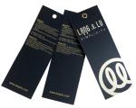 Gold Eyelet 400g Artpaper Gold Logo Clothing Hangtags For Lady Garments Matt