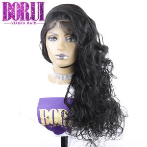 Quality Glueless Wig Virgin Brazilian Human Hair Transparent Lace Closure Wig 250% Density wholesale