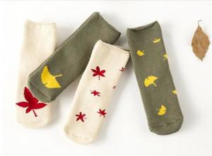 Quality Customized jacquard Kids Terry Winter Thick Warm Cotton Crew Socks wholesale