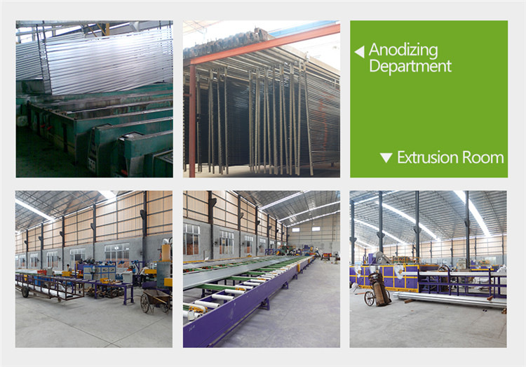 6061/6063 Anodized Aluminum Extrusion Profiles for Kitchen Cabinet