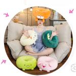 Multifunctional Office Chair Pad , Animal Shape Replacement Chair Cushions