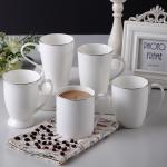 Hotel Office 10oz Straight Eco Thin Fine Porcelain Coffee Mugs