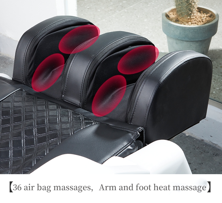 Barbershop Dedicated Electric Massage Shampoo Bed with Whole Body Heating Fumigation