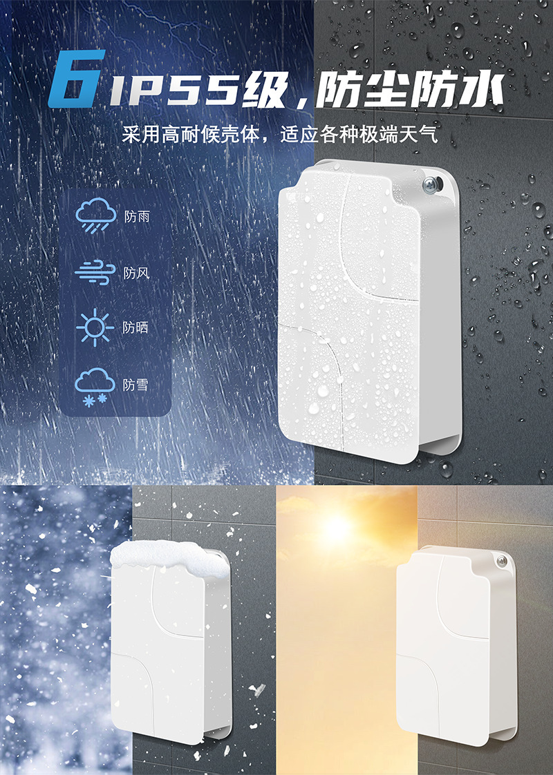 Waterproof Outdoor POE Repeater 1In 4Out 48V 90W to 4port 30W IEEE802.3AF/AT/BT for extend distance CCTV IP Network