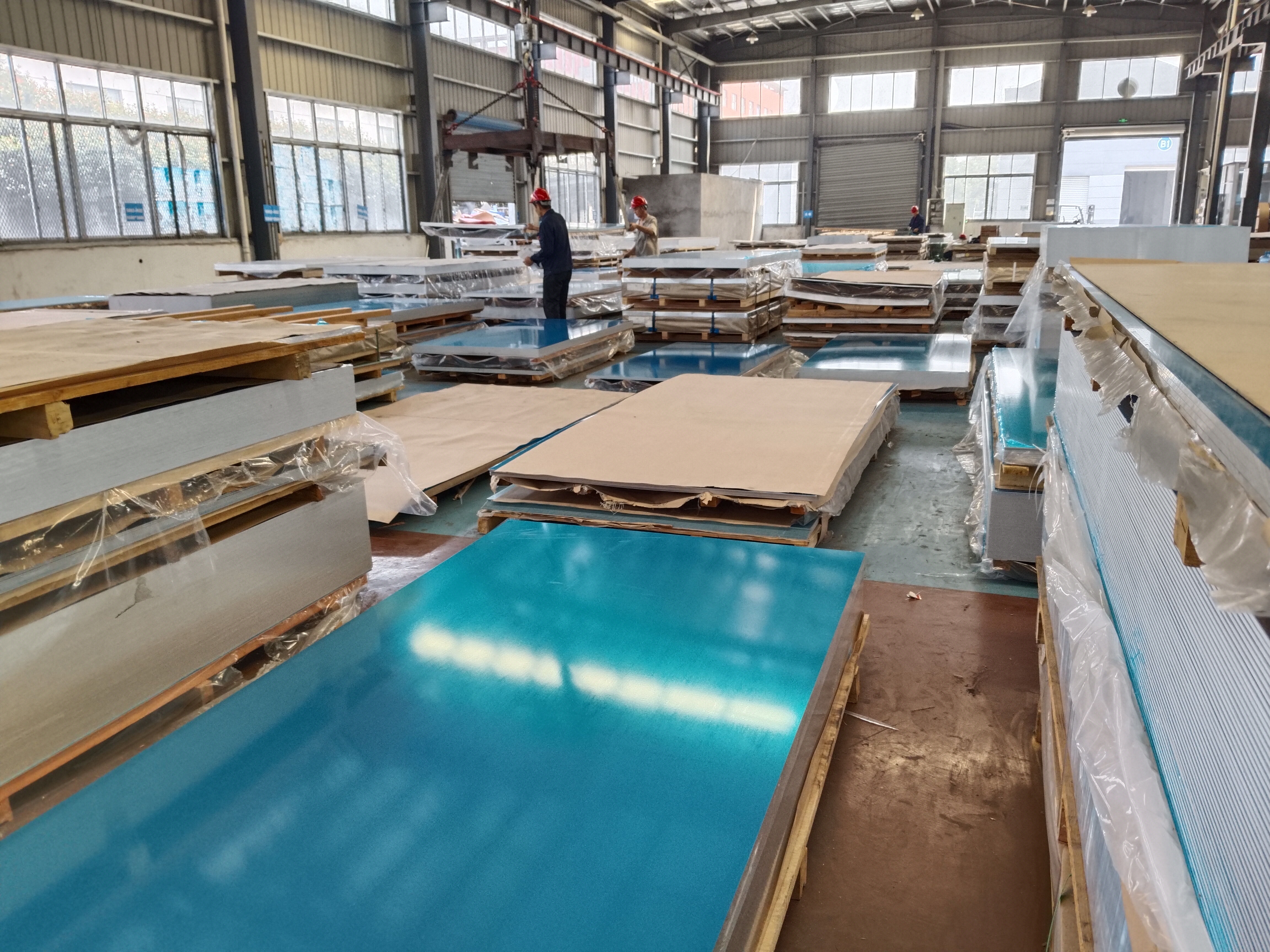 3mm 5mm Plate Aluminium Sheet 1050 H14 Pure 1500mm Width With PVC Film Coated