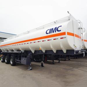 Quality Carbon Steel Tri Axle 40000L Diesel Fuel Tanker Trailer wholesale