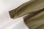 Olive Ladies 100% Cotton Chino Coats And Jackets Clothing Nice Printing