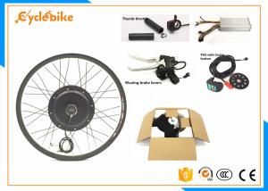 Quality Rear / Front Wheel Electric Mountain Bike Conversion Kit Thumb Throttle Or Twist Throttle wholesale
